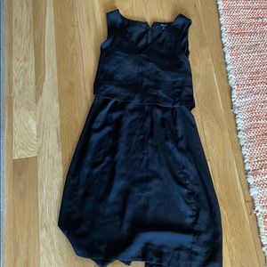 Black Madewell Back split dress